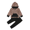 Baby Girls Leopard Hooded Top & Pants Baby Clothes Suppliers Baby Girls Leopard Hooded Top & Pants Baby Clothes Suppliers