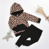 Baby Girls Leopard Hooded Top & Pants Baby Clothes Suppliers Baby Girls Leopard Hooded Top & Pants Baby Clothes Suppliers