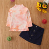 Toddler Girls Tie Dye Long Sleeve Top & Skirt Toddler Girls Wholesale Toddler Girls Tie Dye Long Sleeve Top & Skirt Toddler Girls Wholesale