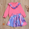 Toddler Girls Long Sleeve Tie Dye Top & Skirt Baby Girl Clothes Wholesale Toddler Girls Long Sleeve Tie Dye Top & Skirt Baby Girl Clothes Wholesale