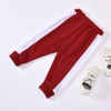 Girls Leopard Splicing Long Sleeve Tops & Pants Girls Wholesale Clothes