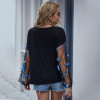 Lace Mesh Sleeve Chic Women Blouse Shirt