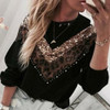 Loose Leopard Print Sweater Pullover