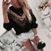 Loose Leopard Print Sweater Pullover