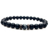 Men Bracelet Natural Moonstone Bead Lava Stone Diffuser