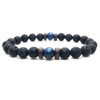 Men Bracelet Natural Moonstone Bead Lava Stone Diffuser