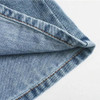 Patchwork Ruffled Denim Blouses