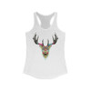 Color Elk Graphic Racerback Tank Top