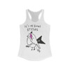 It's All About Attitude Rocking Bird Racerback Tank Top