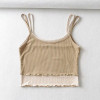Women Patchwork Sexy Bodycon Crop Tops