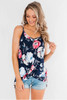 Floral Spaghetti Strap Tank Top