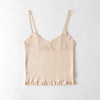 Women Ruffle Trimmed Sleeveless Tank Top