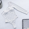 Polka Dot One-shoulder Long Sleeve Swimsuit