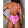 Deep V Neck Cheeky One Piece Swimsuit