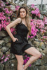 Gia Linen Romper | Black