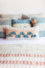 Barichara Pillow Indigo + Apricot