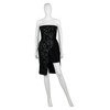 Strapless Faux Leather Lace Dress Strapless Faux Leather Lace Dress