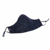 Silk + Cotton Cloth Face Mask - Black Paisley