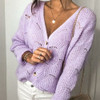 V-neck Hollow Knitted Sweater Cardigan Coat V-neck Hollow Knitted Sweater Cardigan Coat