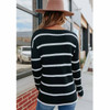Long Sleeve Striped Knitted Pullover Sweater Long Sleeve Striped Knitted Pullover Sweater