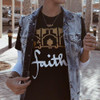 Black Graphic "Faith" Tee