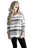 Striped Pullover Knit Sweater Striped Pullover Knit Sweater