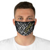 Black LOVE Fabric Face Mask