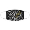 Black LOVE Fabric Face Mask