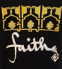 Black Women's "Faith" Graphic Print Long Tunic Tee