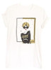 White Graphic "Turban Girl" Women's Tee