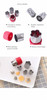 8 pcs Vegetable Fruit Cookie Cutter Mold For Kitchen