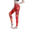 Shiny Dark Red Women's Leggings