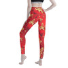 Shiny Dark Red Women's Leggings