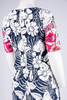Floral Print Short sleeve Boat Neckline Dress