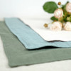 Set of handmade linen placemats