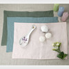 Set of handmade linen placemats