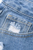 Style Holes Blue Distressed Mom Jeans