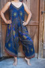 Blue Peacock Boho Hippie Jumpsuit Rompers