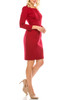 Adrianna Papell Day Square Neck Long Sleeve Zipper Back Ponte Dress