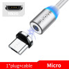 Udyr 2m Magnetic Micro USB Cable For iPhone Samsung Android Mobile Phone Fast Charging USB Type C Cable Magnet Charger Wire Cord