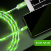 Flowing Glowing Magnetic Cable Micro usb Type C Charging Adapter Phone Micro usb Type-C Magnet Charger usb c For iphone Samsung