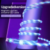 Flowing Glowing Magnetic Cable Micro usb Type C Charging Adapter Phone Micro usb Type-C Magnet Charger usb c For iphone Samsung