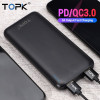 TOPK Power Bank 10000mAh Portable Charger Quick Charge 3.0 Type C PD Fast Charge Powerbank Battery External Bank Pack for Xiaomi