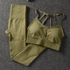 Gym 2 Piece Set Workout Clothes for Women Sports Bra and Leggings Set Sports Wear for Women Gym Clothing Athletic Yoga Set