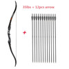 Archery 56" Takedown Hunting Recurve Bow Metal Riser Right Hand Black Longbow with carbon arrow and arrow quiver finger/armguard