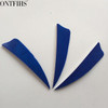 50pcs ONTFIHS 3" Shield Cut Fletching Arrow Feathers 12 Color Turkey Feather Archery Arrow Accessories Fletches Feathers FT44