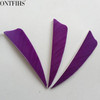 50pcs ONTFIHS 3" Shield Cut Fletching Arrow Feathers 12 Color Turkey Feather Archery Arrow Accessories Fletches Feathers FT44