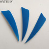50pcs ONTFIHS 3" Shield Cut Fletching Arrow Feathers 12 Color Turkey Feather Archery Arrow Accessories Fletches Feathers FT44