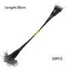 20PCS Anti Bite Steel Fishing Line 15cm-30cm Steel Wire Leader With Swivel Fishing Accessory Fishing Wire Olta Leadcore Leash
