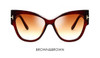 TSHING RAY Tom Fashion Brand Designer Cat Eye Women Sunglasses Female Gradient Points Sun Glasses Big Oculos feminino de sol TF
